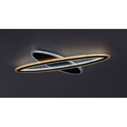 Rabalux - Himmennettävä LED-kattovalaisin LED/70W/230V 3000/4000/6000K musta + kauko-ohjaus