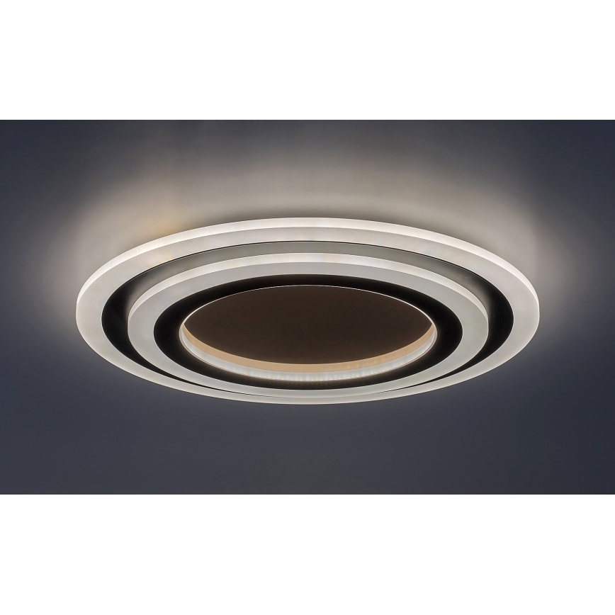 Rabalux - Himmennettävä LED-kattovalaisin LED/56W/230V 3000/4000/6000K mattakromi/musta + kauko-ohjaus