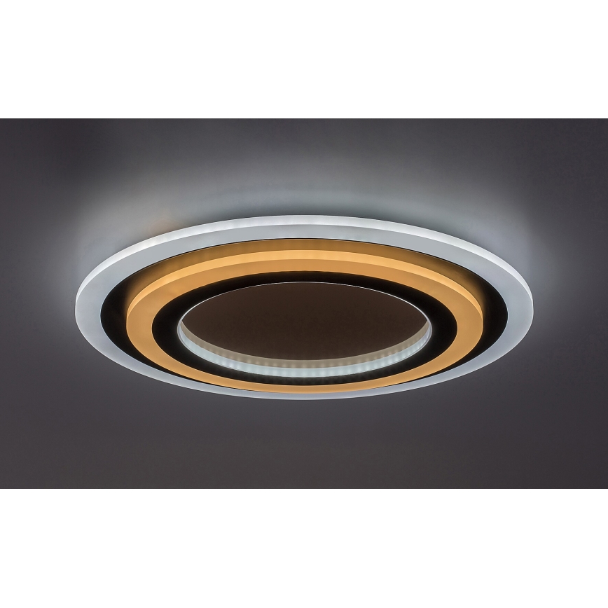 Rabalux - Himmennettävä LED-kattovalaisin LED/56W/230V 3000/4000/6000K mattakromi/musta + kauko-ohjaus