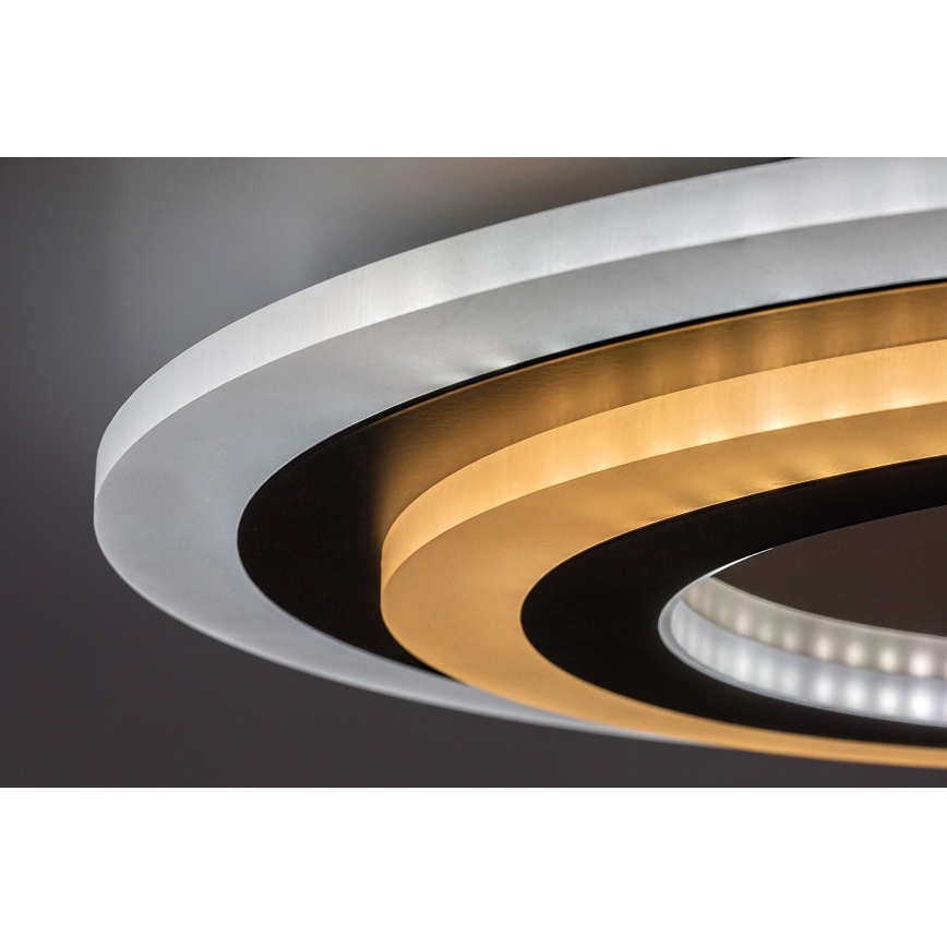 Rabalux - Himmennettävä LED-kattovalaisin LED/56W/230V 3000/4000/6000K mattakromi/musta + kauko-ohjaus