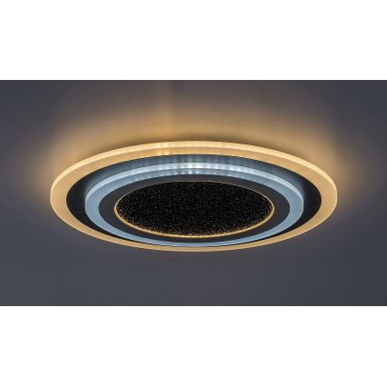 Rabalux - Himmennettävä LED-kattovalaisin LED/56W/230V 3000/4000/6000K musta + kauko-ohjaus