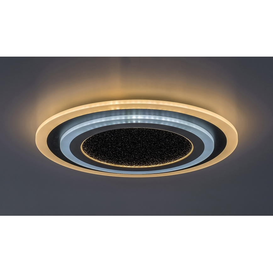 Rabalux - Himmennettävä LED-kattovalaisin LED/56W/230V 3000/4000/6000K musta + kauko-ohjaus