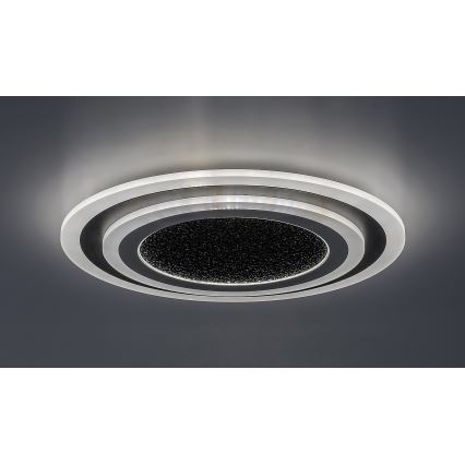 Rabalux - Himmennettävä LED-kattovalaisin LED/56W/230V 3000/4000/6000K musta + kauko-ohjaus