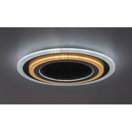 Rabalux - Himmennettävä LED-kattovalaisin LED/56W/230V 3000/4000/6000K musta + kauko-ohjaus