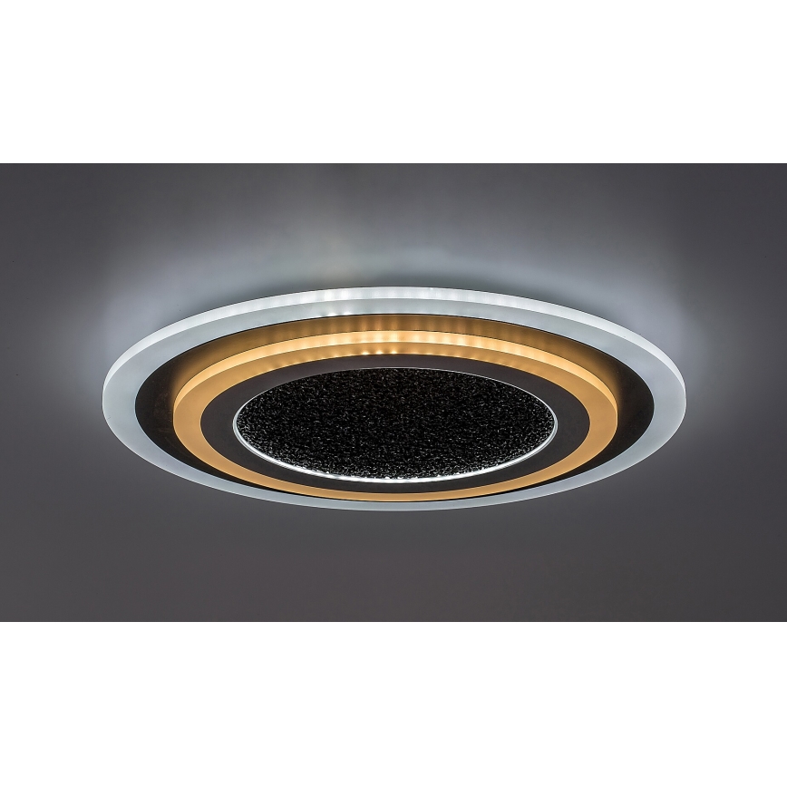 Rabalux - Himmennettävä LED-kattovalaisin LED/56W/230V 3000/4000/6000K musta + kauko-ohjaus