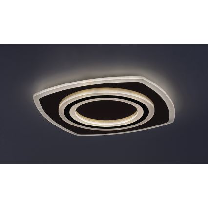 Rabalux - Himmennettävä LED-kattovalaisin LED/60W/230V 3000/4000/6000K mattakromi/musta + kauko-ohjaus