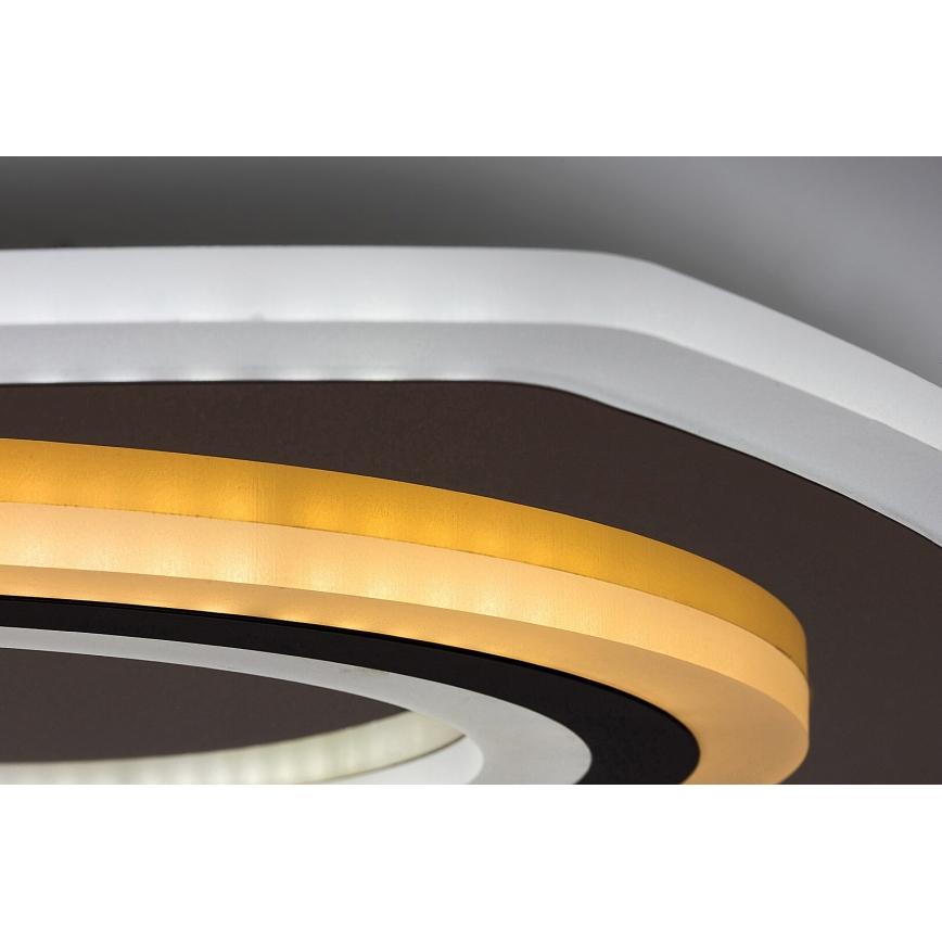 Rabalux - Himmennettävä LED-kattovalaisin LED/60W/230V 3000/4000/6000K mattakromi/musta + kauko-ohjaus