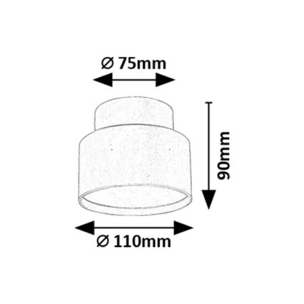 Rabalux - LED-kattovalaisin LED/16W/230V 3000K musta