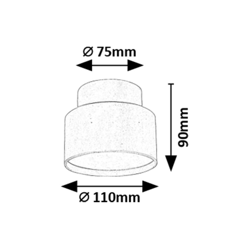 Rabalux - LED-kattovalaisin LED/16W/230V 3000K musta