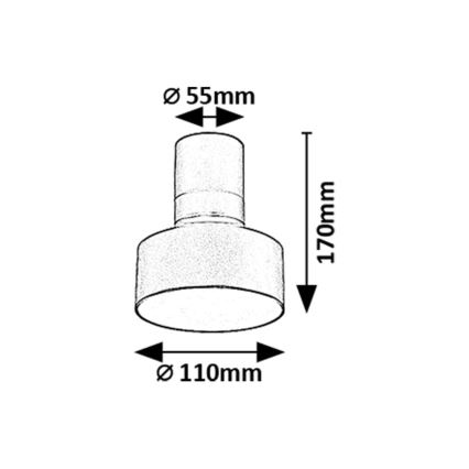 Rabalux - LED-kattovalaisin LED/10W/230V 3000K musta