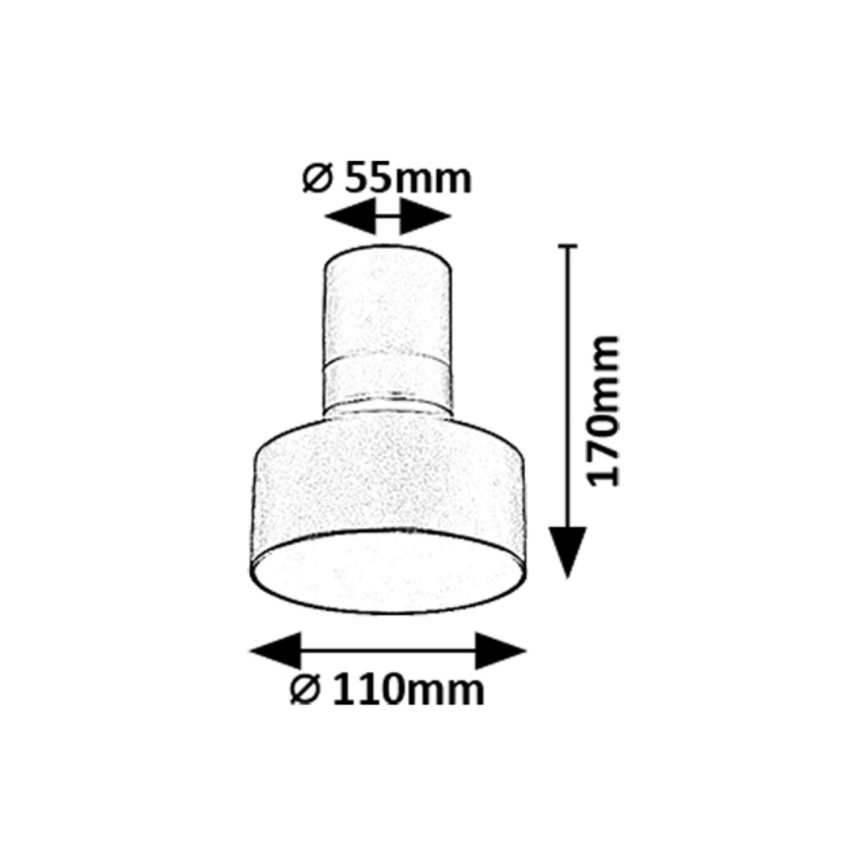 Rabalux - LED-kattovalaisin LED/10W/230V 3000K musta