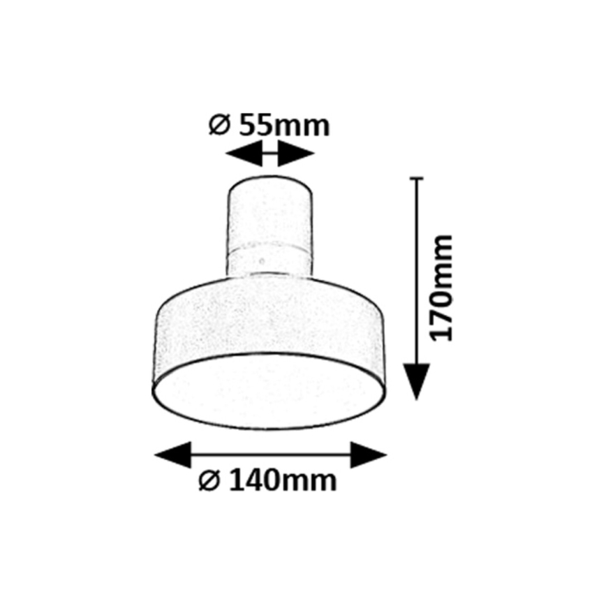 Rabalux - LED-kattovalaisin LED/16W/230V 3000K musta