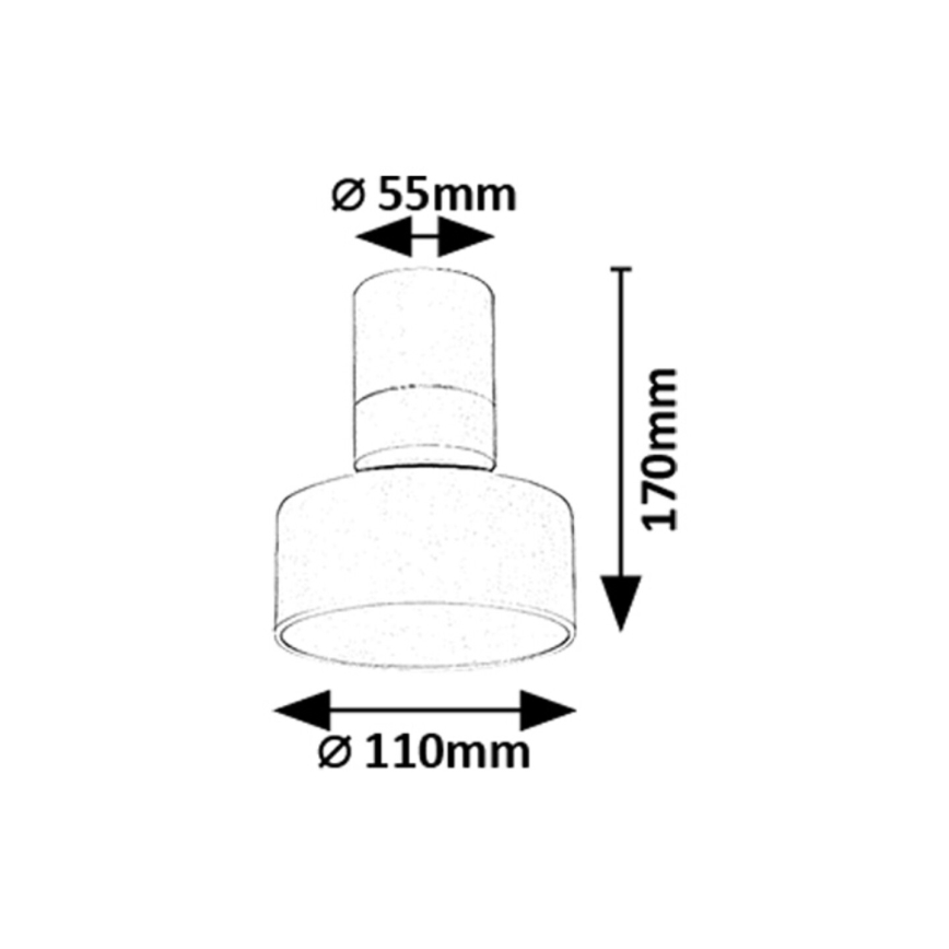 Rabalux - LED-kattovalaisin LED/10W/230V 3000K valkoinen
