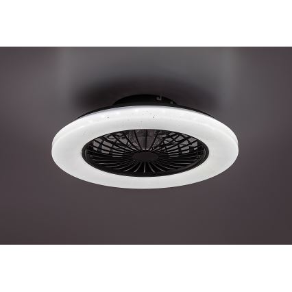 Rabalux - LED Himmennettävä kattovalaisin tuulettimella LED/48W/230V 3000-6500K + kauko-ohjaus