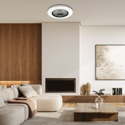 Rabalux - LED Himmennettävä kattovalaisin tuulettimella LED/48W/230V 3000-6500K + kauko-ohjaus