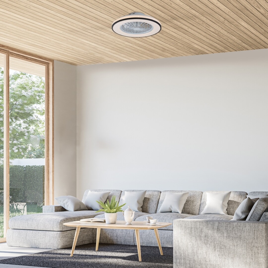 Rabalux - LED Himmennettävä kattovalaisin tuulettimella LED/48W/230V 3000-6500K + kauko-ohjaus