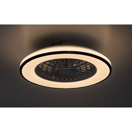 Rabalux - LED Himmennettävä kattovalaisin tuulettimella LED/48W/230V 3000-6500K + kauko-ohjaus