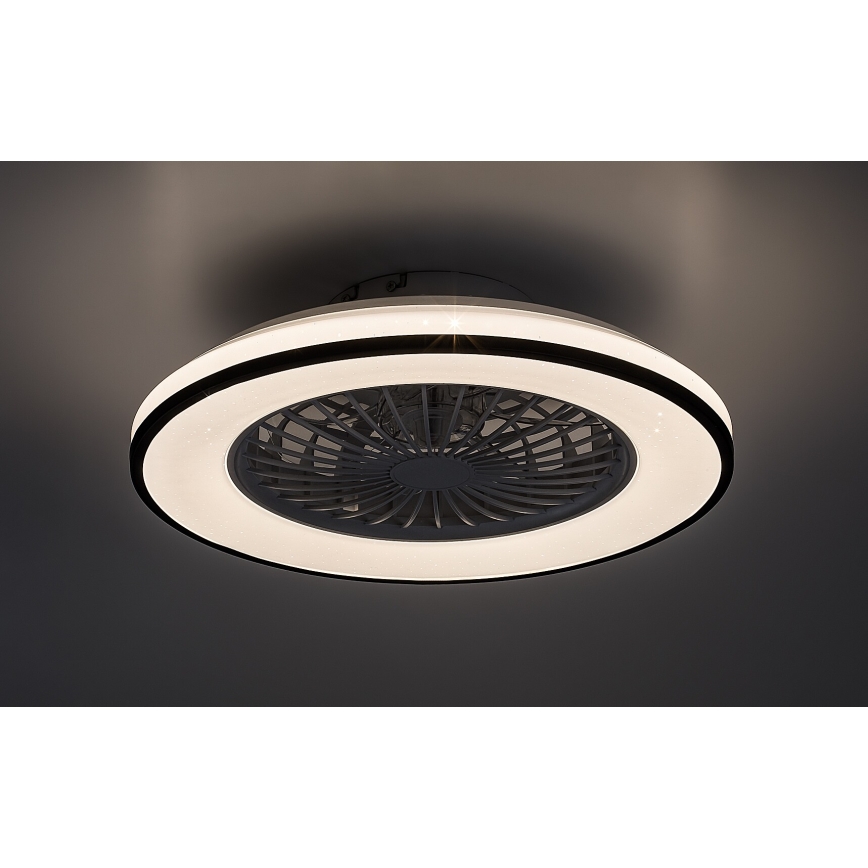 Rabalux - LED Himmennettävä kattovalaisin tuulettimella LED/48W/230V 3000-6500K + kauko-ohjaus