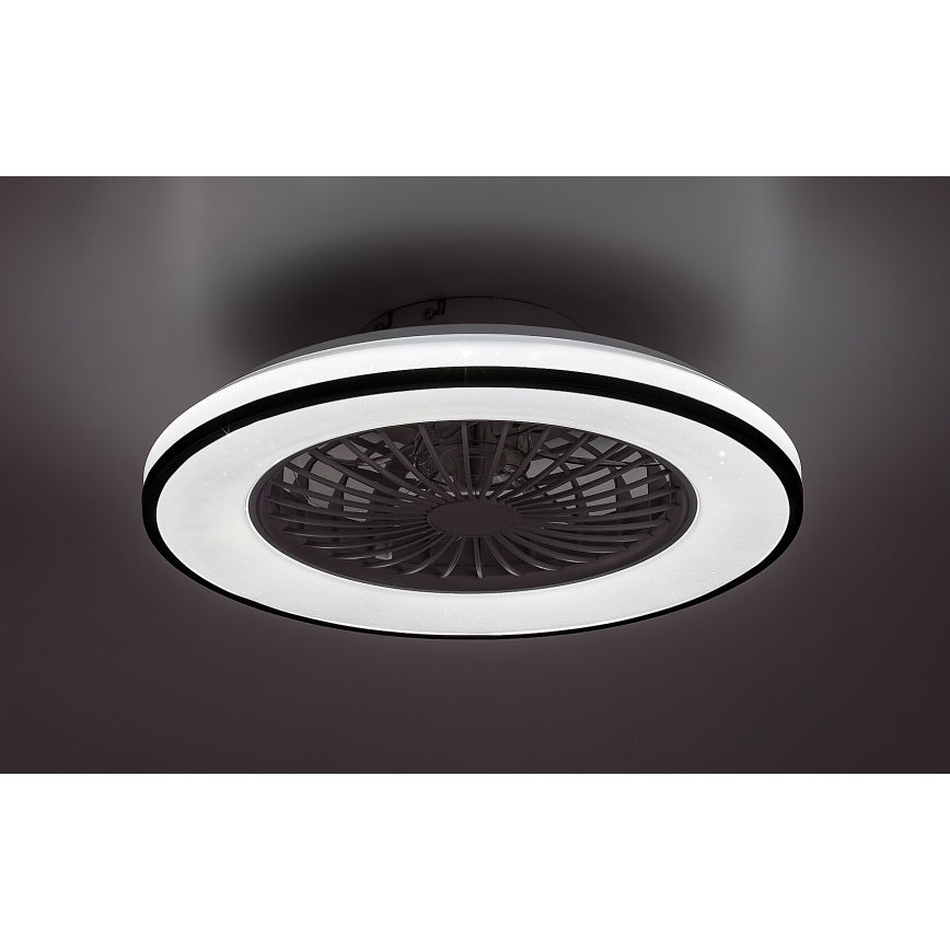 Rabalux - LED Himmennettävä kattovalaisin tuulettimella LED/48W/230V 3000-6500K + kauko-ohjaus