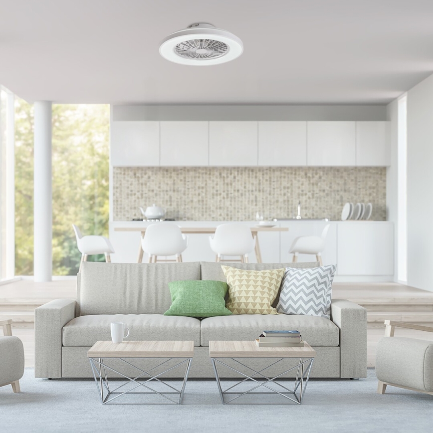 Rabalux - LED Himmennettävä kattovalaisin tuulettimella LED/48W/230V 3000-6500K + kauko-ohjaus