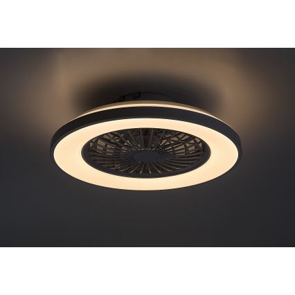 Rabalux - LED Himmennettävä kattovalaisin tuulettimella LED/48W/230V 3000-6500K + kauko-ohjaus