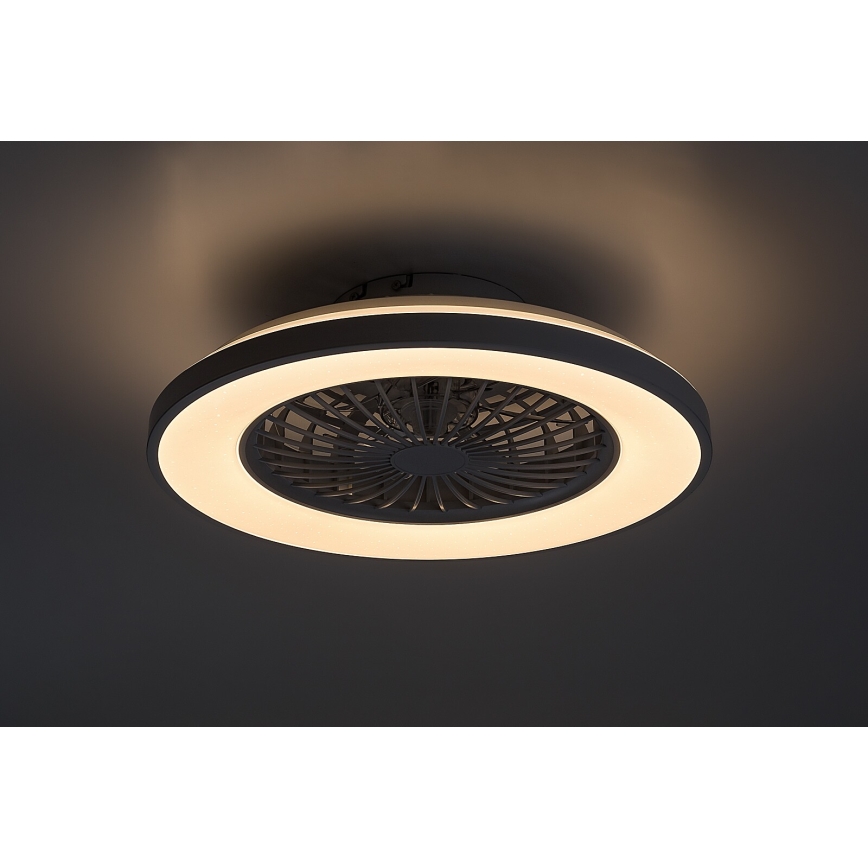 Rabalux - LED Himmennettävä kattovalaisin tuulettimella LED/48W/230V 3000-6500K + kauko-ohjaus