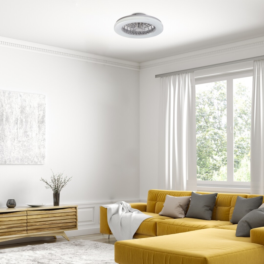 Rabalux - LED RGB Himmennettävä kattovalaisin tuulettimella LED/48W/230V 3000-6500K + kauko-ohjaus