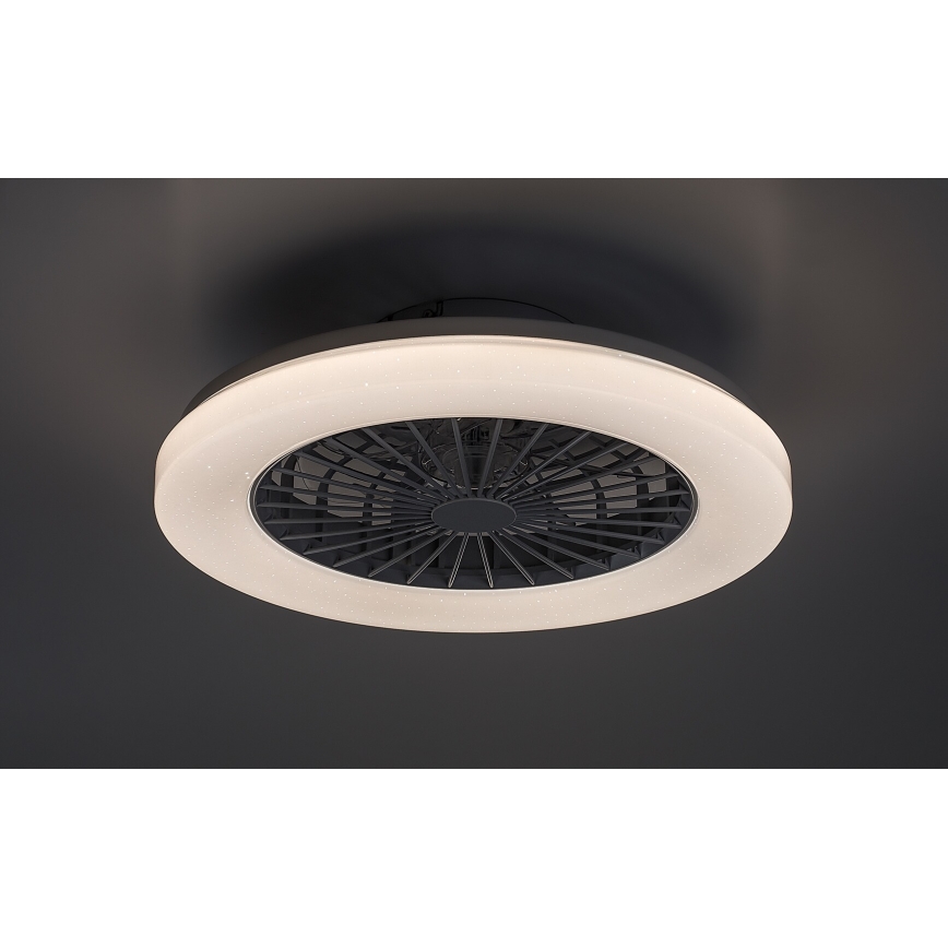Rabalux - LED RGB Himmennettävä kattovalaisin tuulettimella LED/48W/230V 3000-6500K + kauko-ohjaus