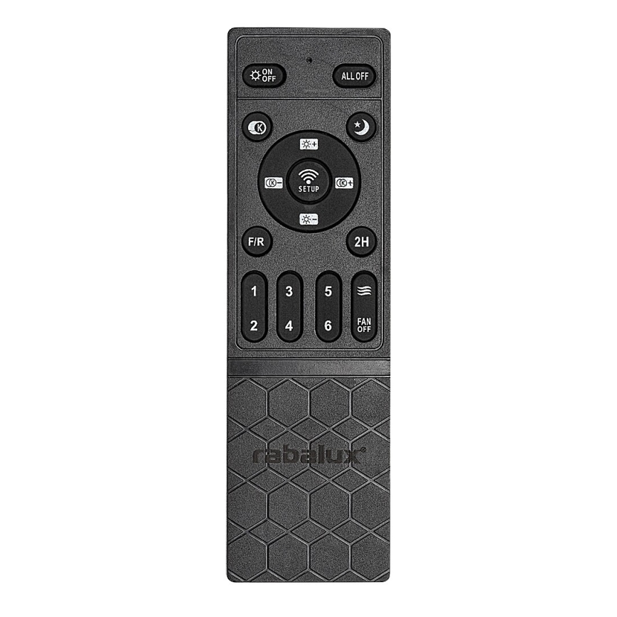 Rabalux - LED Himmennettävä kattovalaisin tuulettimella LED/40W/230V 3000/4000/6000K Wi-Fi + kauko-ohjaus