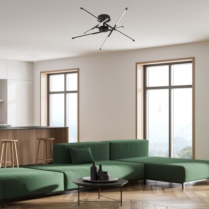 Rabalux - Kiinteä LED-kattokruunu LED/40W/230V 3000K musta