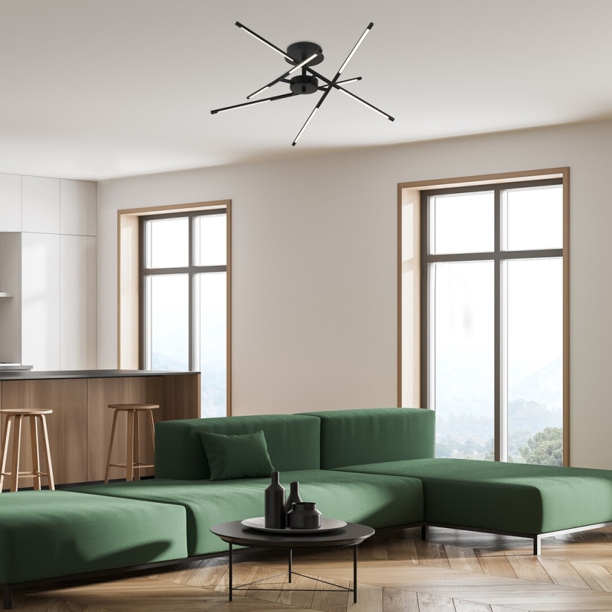 Rabalux - Kiinteä LED-kattokruunu LED/40W/230V 3000K musta