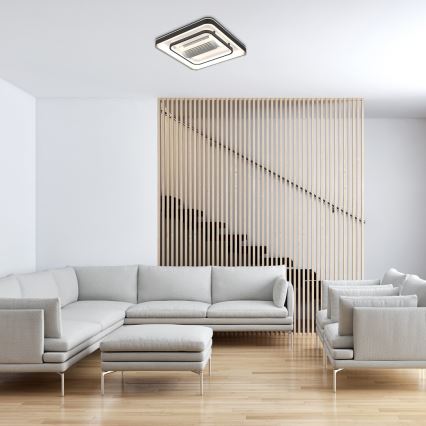 Rabalux - LED Himmennettävä kattovalaisin tuulettimella LED/50W/230V 3000/4000/6000K Wi-Fi + kauko-ohjaus