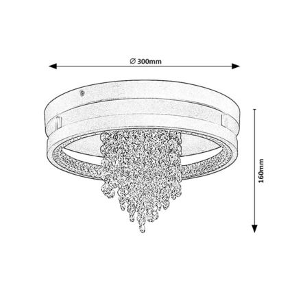 Rabalux - LED-kattavalaisin LED/20W/230V 3000/3500/4000K halkaisija 30 cm