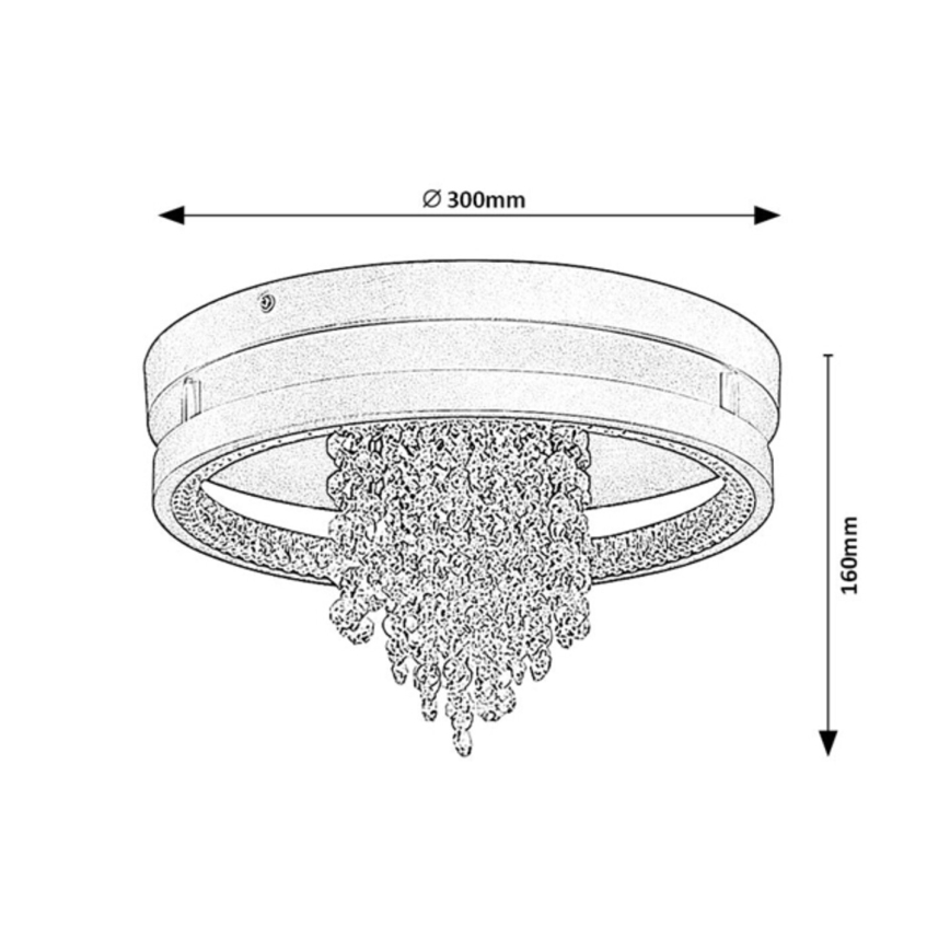Rabalux - LED-kattavalaisin LED/20W/230V 3000/3500/4000K halkaisija 30 cm