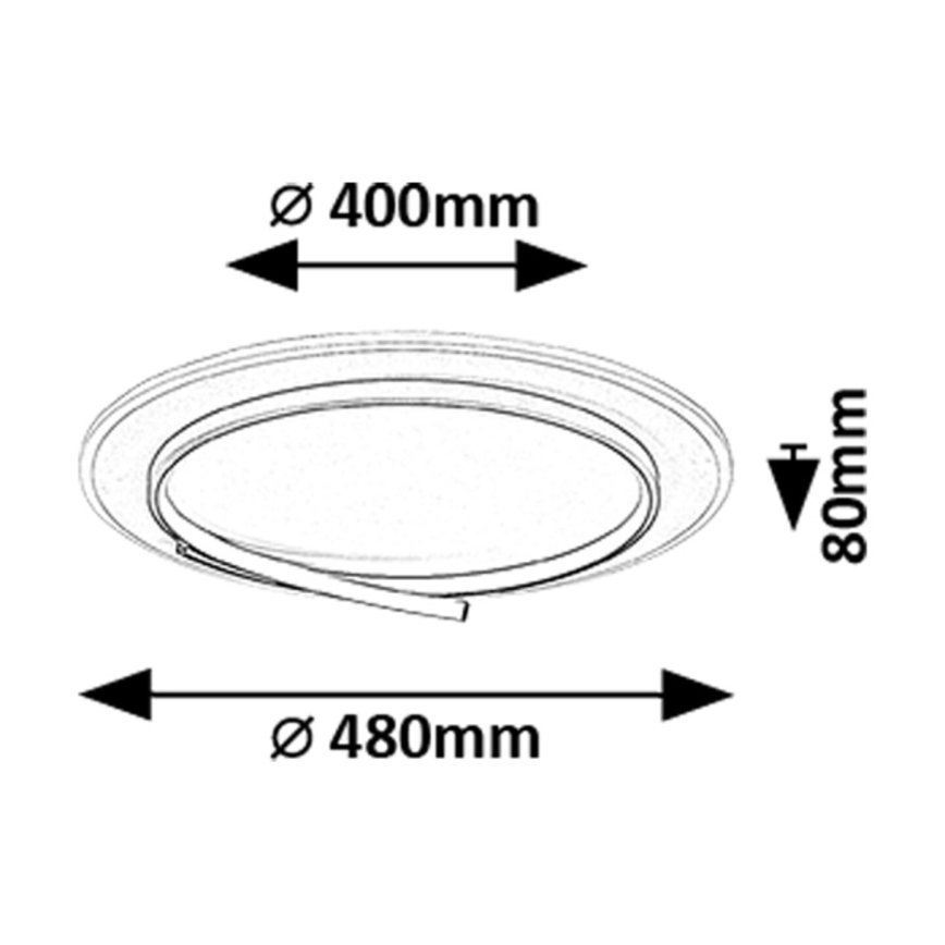 Rabalux - LED-kattovalaisin LED/40W/230V 4000K