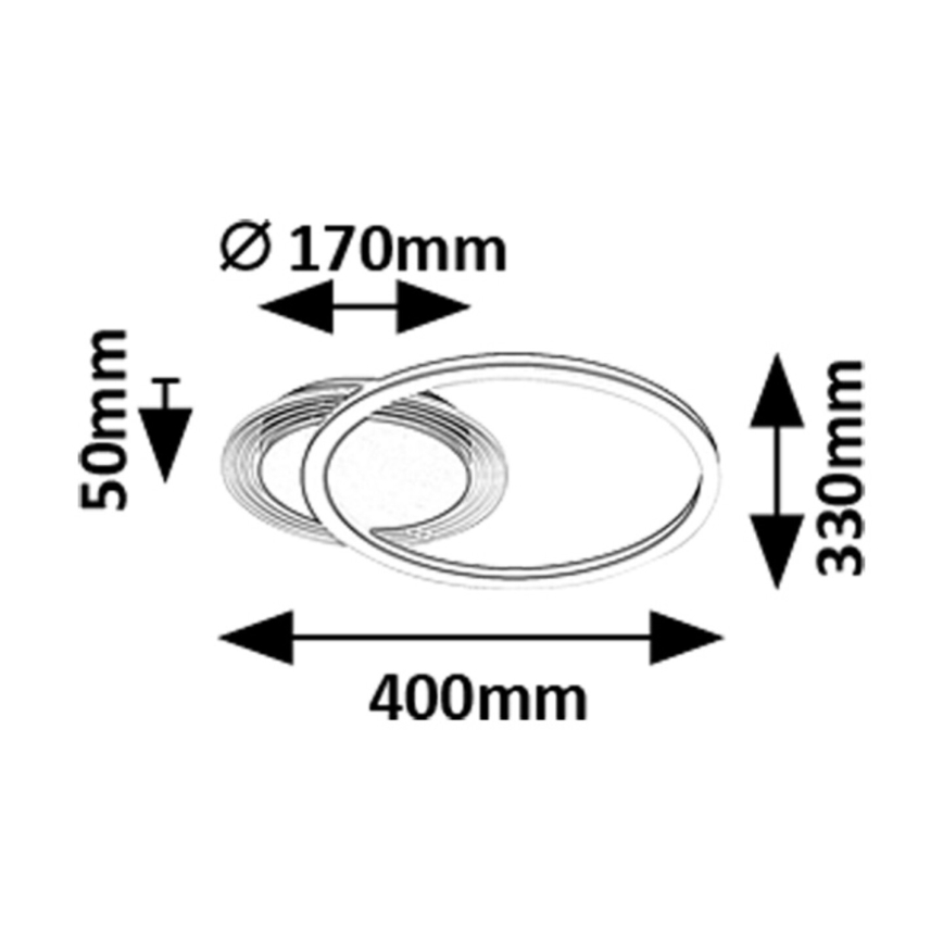 Rabalux - LED-kattovalaisin LED/24W/230V 3000K