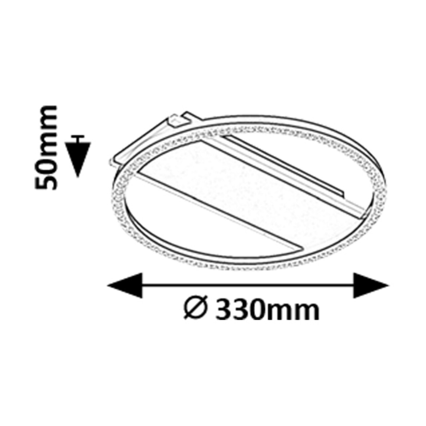 Rabalux - LED-kattovalaisin LED/24W/230V 3000K