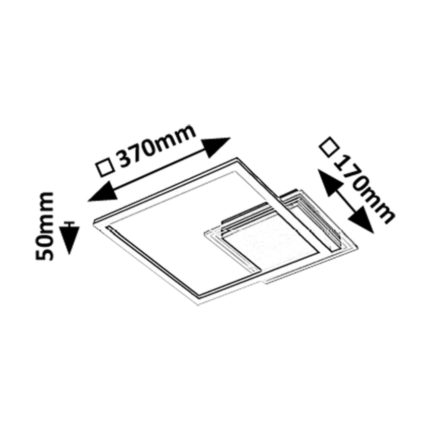 Rabalux - LED-kattovalaisin LED/24W/230V 3000K