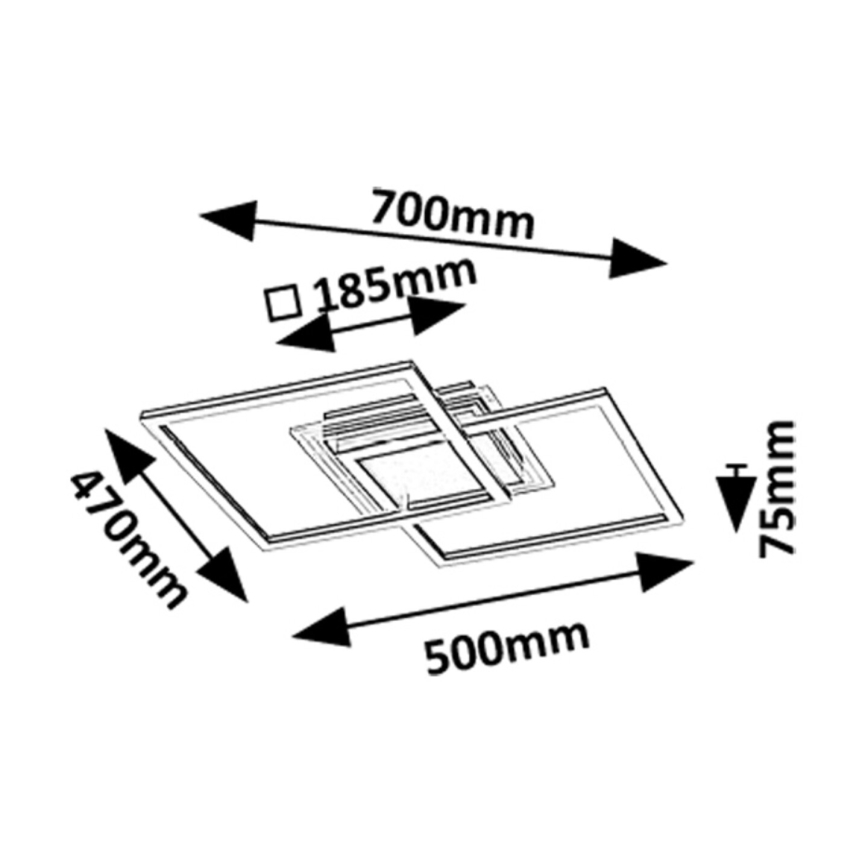 Rabalux - LED-kattovalaisin LED/28W/230V 3000K