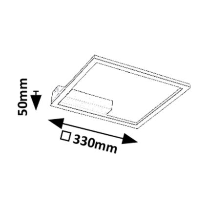 Rabalux - LED-kattovalaisin LED/24W/230V 3000K