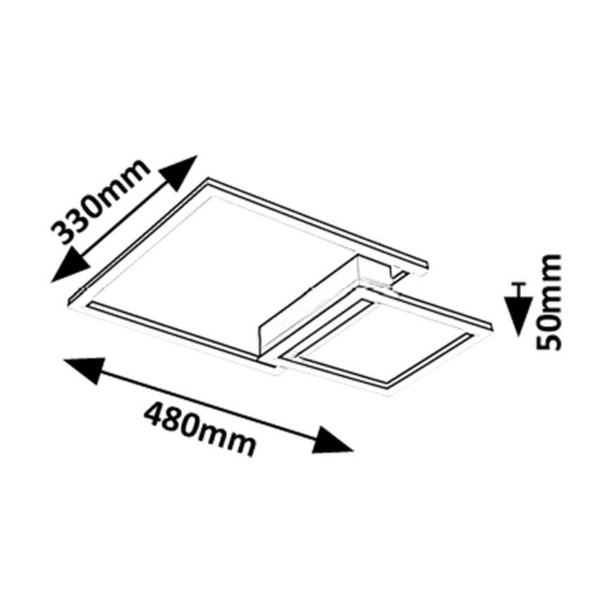 Rabalux - LED-kattovalaisin LED/24W/230V 3000K