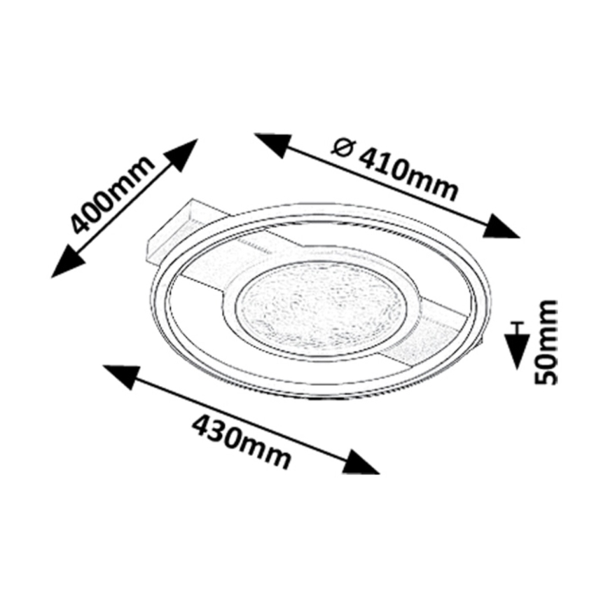 Rabalux - LED-kattovalaisin LED/50W/230V 3000K