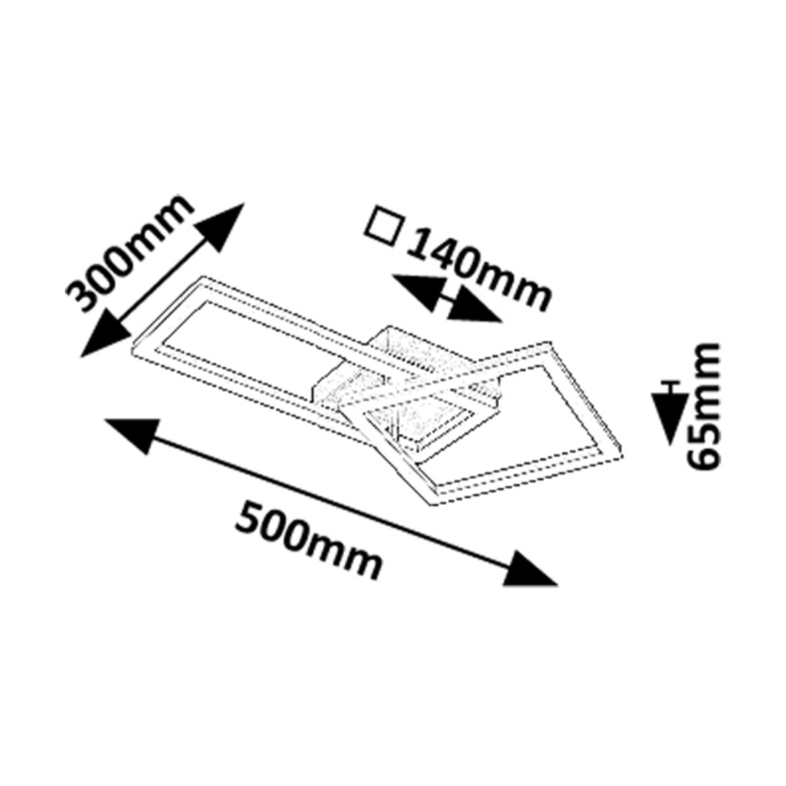 Rabalux - LED-kattovalaisin LED/24W/230V 3000K