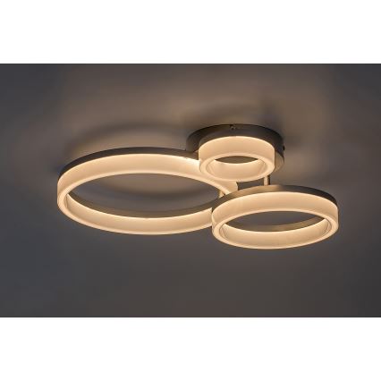 Rabalux - LED-kattovalaisin LED/24W/230V 3000/4000/6500K mattakromi