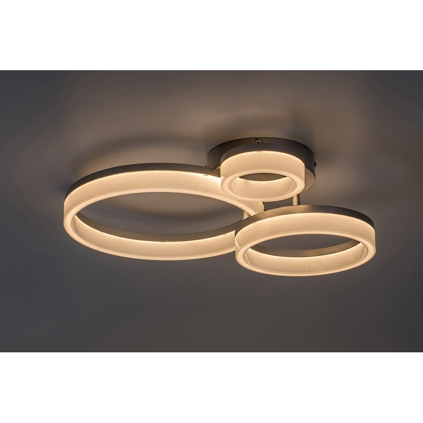 Rabalux - LED-kattovalaisin LED/24W/230V 3000/4000/6500K mattakromi
