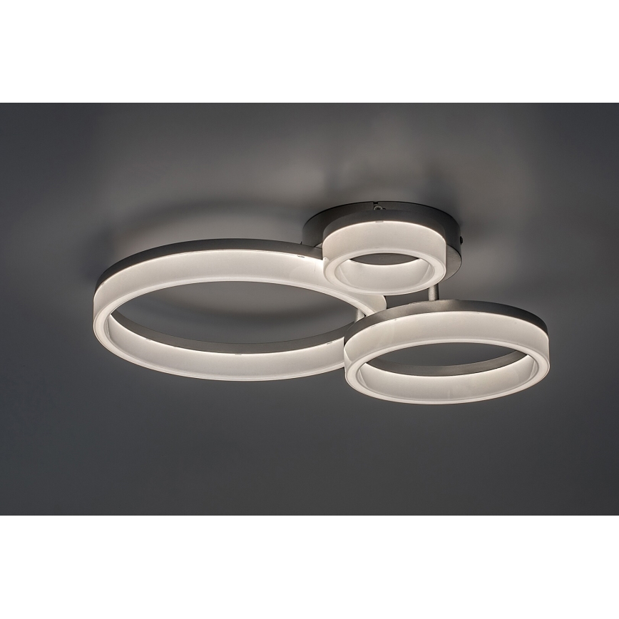 Rabalux - LED-kattovalaisin LED/24W/230V 3000/4000/6500K mattakromi