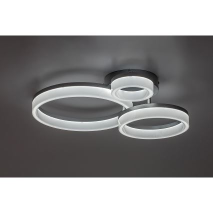 Rabalux - LED-kattovalaisin LED/24W/230V 3000/4000/6500K mattakromi