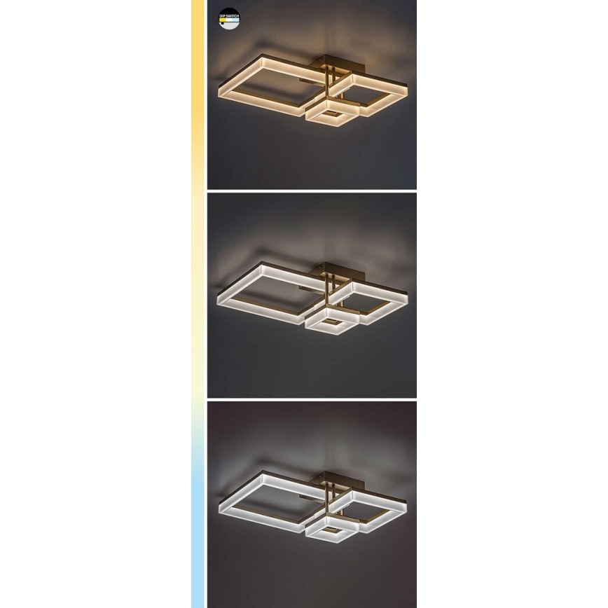 Rabalux - LED-kattovalaisin LED/22W/230V 3000/4000/6500K kulta