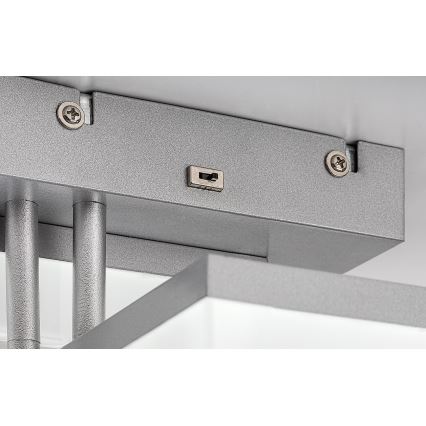 Rabalux - LED-kattovalaisin LED/22W/230V 3000/4000/6500K mattakromi