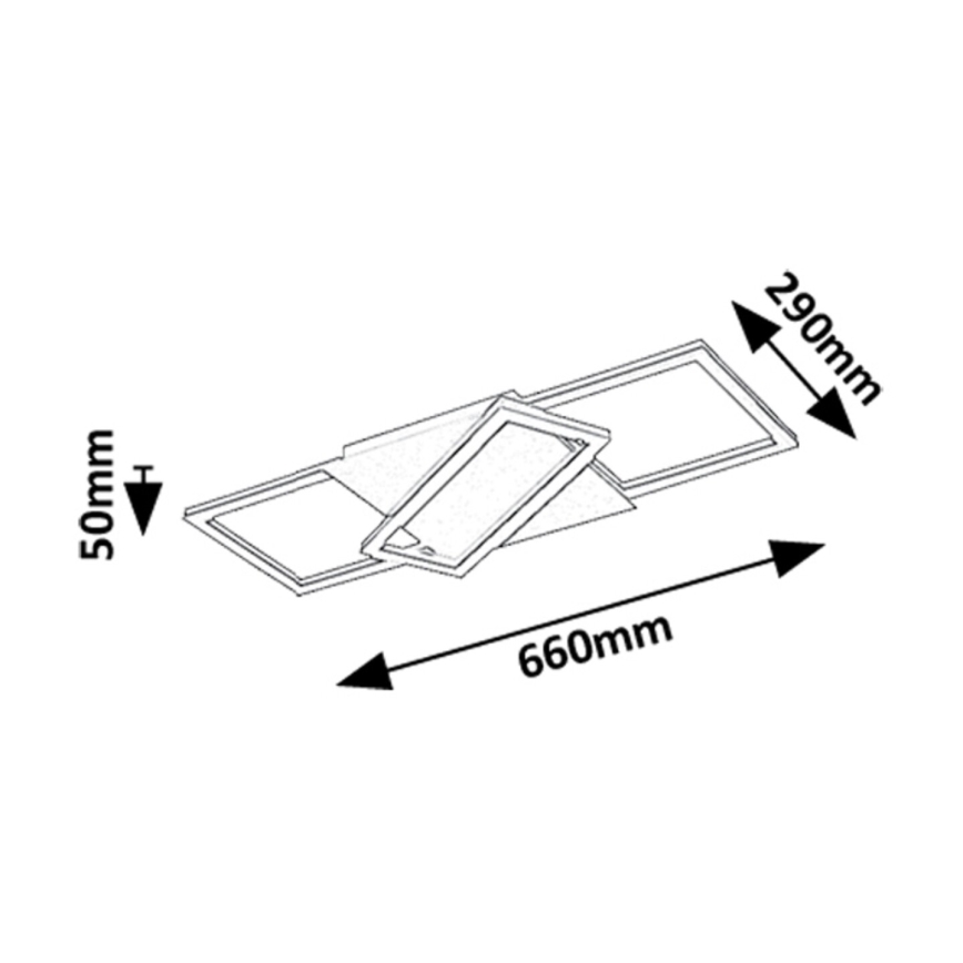 Rabalux - Himmennettävä LED-kattovalaisin LED/40W/230V 3000-6500K + kauko-ohjaus